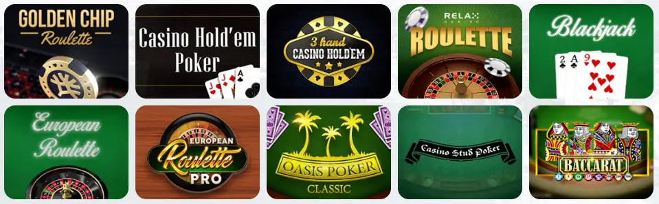 Giochi da tavolo al GOOD FOR PLAY CASINO