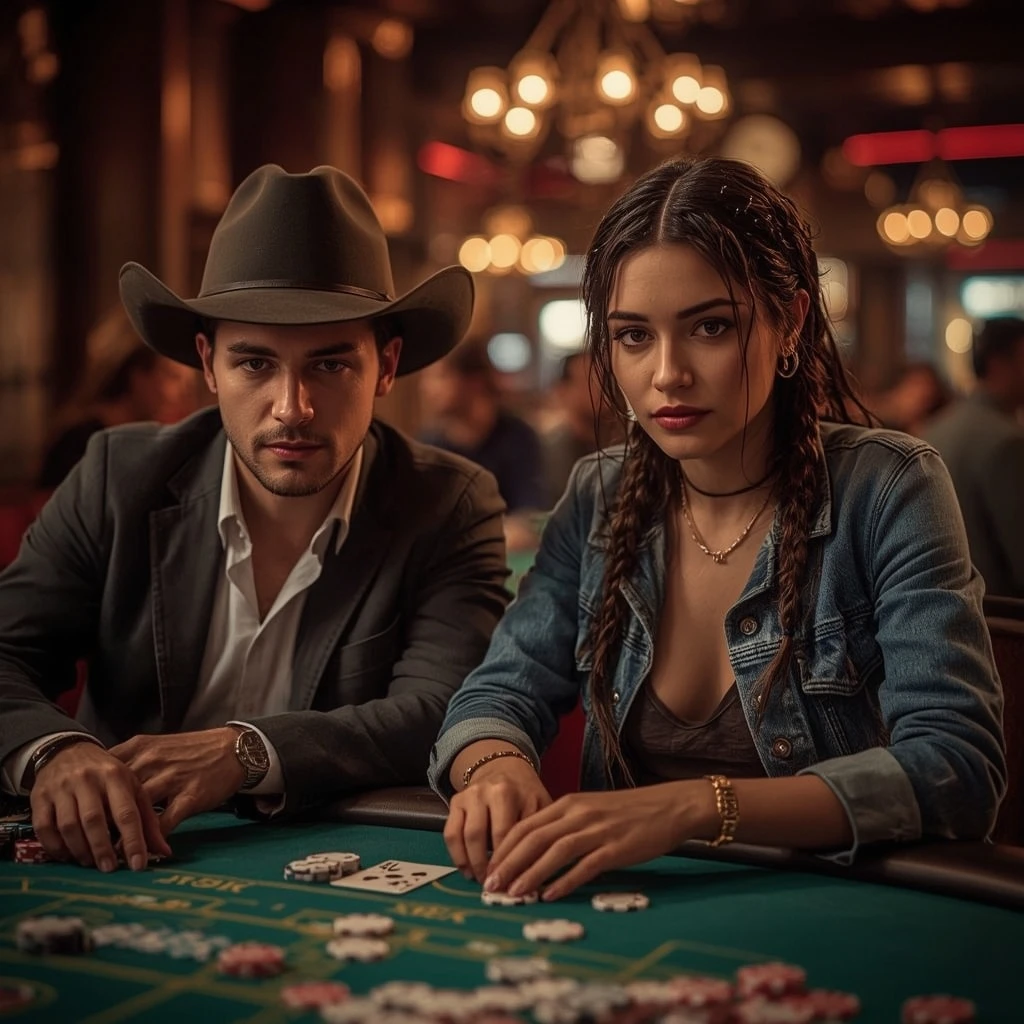 foto di due giocatori di poker GOOD FOR PLAY CASINO